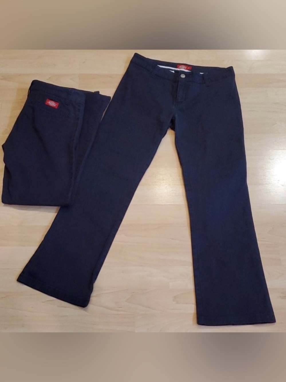 Dickies Junior Navy Worker Bootcut Pant - Lot of 2 - GUC - 26” Inseam Short‎